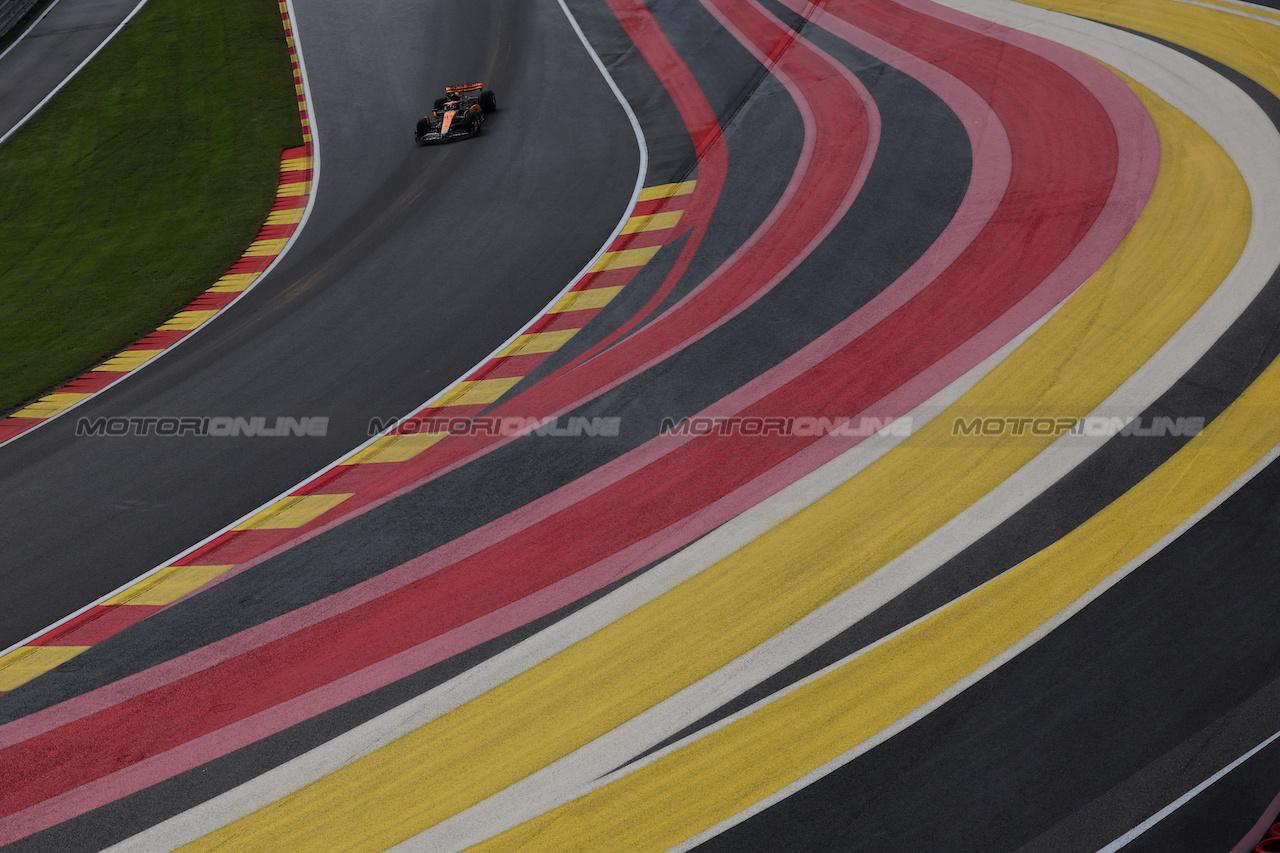 GP BELGIO, Oscar Piastri (AUS) McLaren MCL60.
28.07.2023. Formula 1 World Championship, Rd 13, Belgian Grand Prix, Spa Francorchamps, Belgium, Qualifiche Day.
 - www.xpbimages.com, EMail: requests@xpbimages.com © Copyright: Rew / XPB Images