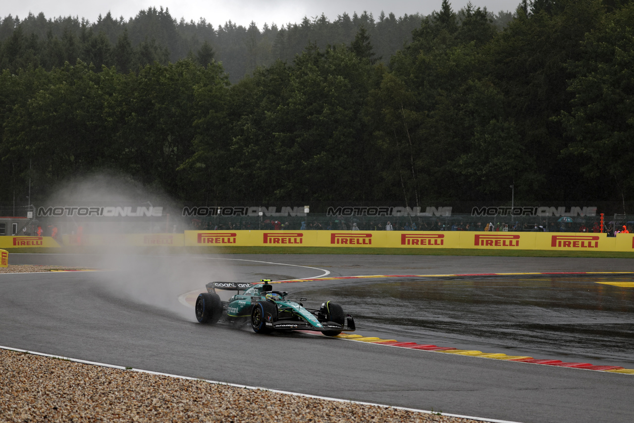 GP BELGIO, Fernando Alonso (ESP) Aston Martin F1 Team AMR23.

28.07.2023. Formula 1 World Championship, Rd 13, Belgian Grand Prix, Spa Francorchamps, Belgium, Qualifiche Day.

 - www.xpbimages.com, EMail: requests@xpbimages.com © Copyright: Rew / XPB Images