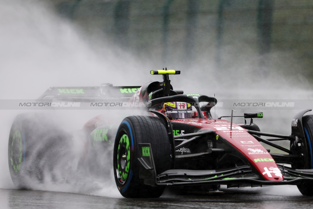 GP BELGIO, Zhou Guanyu (CHN) Alfa Romeo F1 Team C43.

28.07.2023. Formula 1 World Championship, Rd 13, Belgian Grand Prix, Spa Francorchamps, Belgium, Qualifiche Day.

 - www.xpbimages.com, EMail: requests@xpbimages.com © Copyright: Rew / XPB Images