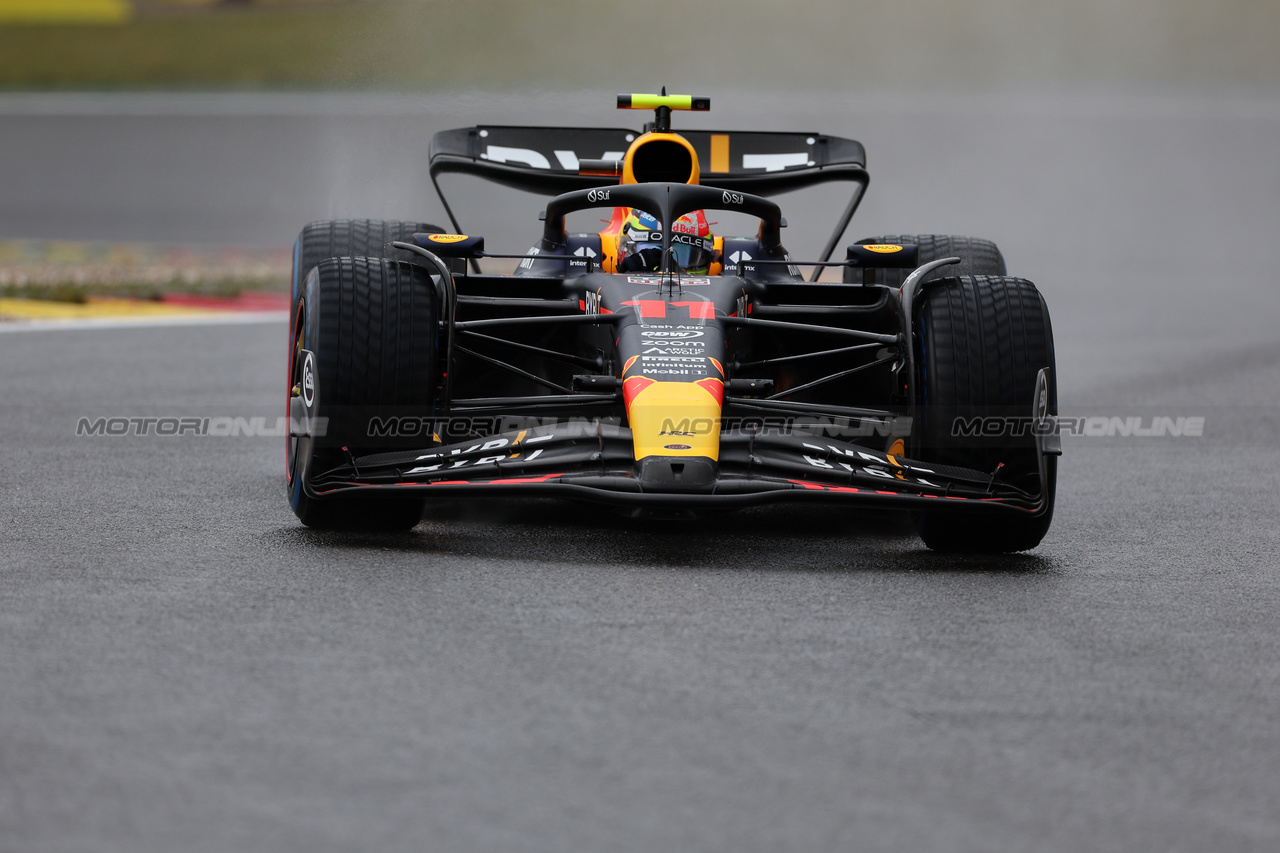 GP BELGIO, Sergio Perez (MEX) Red Bull Racing RB19.

28.07.2023. Formula 1 World Championship, Rd 13, Belgian Grand Prix, Spa Francorchamps, Belgium, Qualifiche Day.

 - www.xpbimages.com, EMail: requests@xpbimages.com © Copyright: Rew / XPB Images