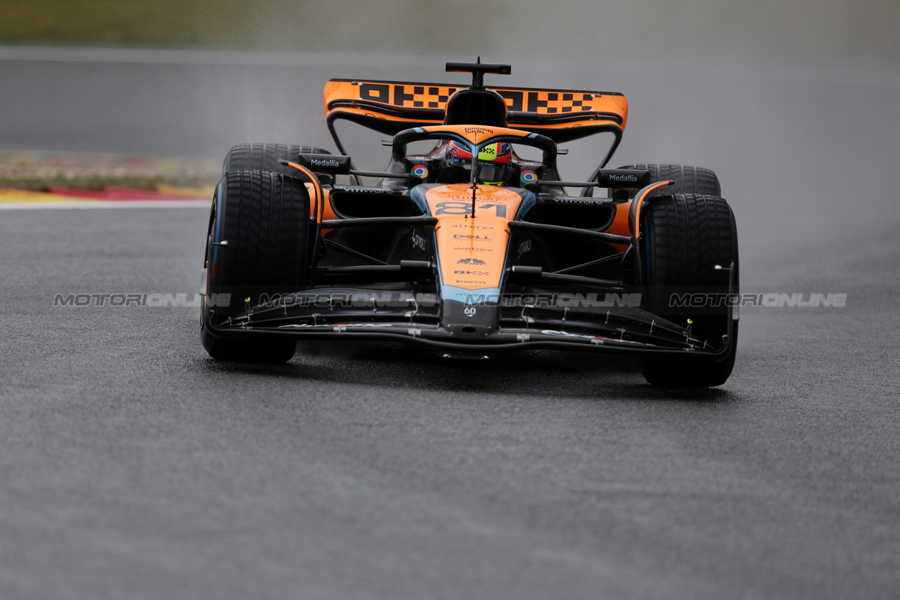 GP BELGIO, Oscar Piastri (AUS) McLaren MCL60.

28.07.2023. Formula 1 World Championship, Rd 13, Belgian Grand Prix, Spa Francorchamps, Belgium, Qualifiche Day.

 - www.xpbimages.com, EMail: requests@xpbimages.com © Copyright: Rew / XPB Images