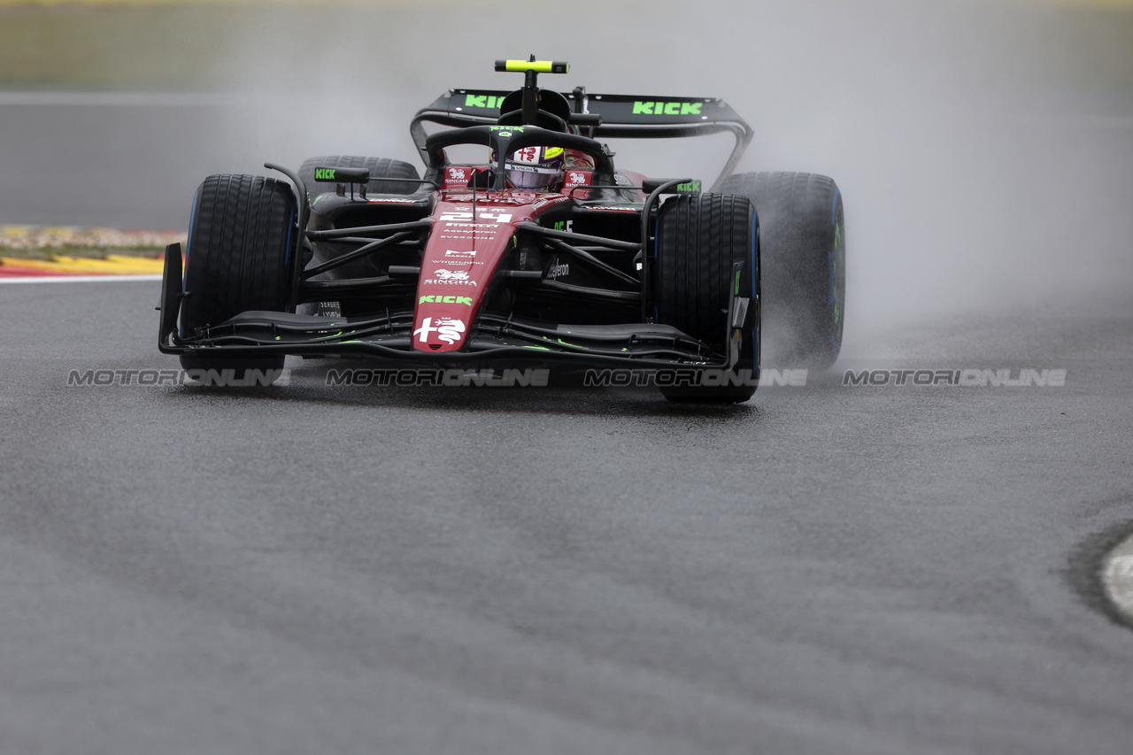 GP BELGIO, Zhou Guanyu (CHN) Alfa Romeo F1 Team C43.

28.07.2023. Formula 1 World Championship, Rd 13, Belgian Grand Prix, Spa Francorchamps, Belgium, Qualifiche Day.

 - www.xpbimages.com, EMail: requests@xpbimages.com © Copyright: Rew / XPB Images