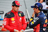 GP BELGIO, (L to R): Charles Leclerc (MON) Ferrari with Sergio Perez (MEX) Red Bull Racing in qualifying parc ferme.
28.07.2023. Formula 1 World Championship, Rd 13, Belgian Grand Prix, Spa Francorchamps, Belgium, Qualifiche Day.
- www.xpbimages.com, EMail: requests@xpbimages.com © Copyright: Batchelor / XPB Images
