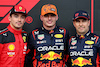 GP BELGIO, Qualifiche top three in parc ferme (L to R): Charles Leclerc (MON) Ferrari, second; Max Verstappen (NLD) Red Bull Racing, pole position; Sergio Perez (MEX) Red Bull Racing, third.
28.07.2023. Formula 1 World Championship, Rd 13, Belgian Grand Prix, Spa Francorchamps, Belgium, Qualifiche Day.
- www.xpbimages.com, EMail: requests@xpbimages.com © Copyright: Batchelor / XPB Images