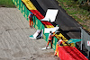 GP BELGIO, Marshals clear away the damaged Rolex branding during qualifying.
28.07.2023. Formula 1 World Championship, Rd 13, Belgian Grand Prix, Spa Francorchamps, Belgium, Qualifiche Day.
- www.xpbimages.com, EMail: requests@xpbimages.com © Copyright: Moy / XPB Images