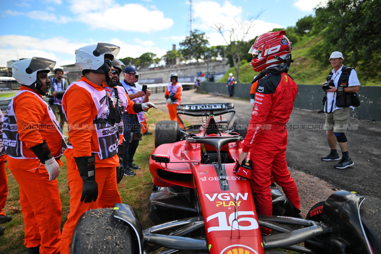 GP BRASILE, Charles Leclerc (MON) Ferrari SF-23 retired on the Formation Lap.

05.11.2023. Formula 1 World Championship, Rd 21, Brazilian Grand Prix, Sao Paulo, Brazil, Gara Day.

- www.xpbimages.com, EMail: requests@xpbimages.com © Copyright: Price / XPB Images