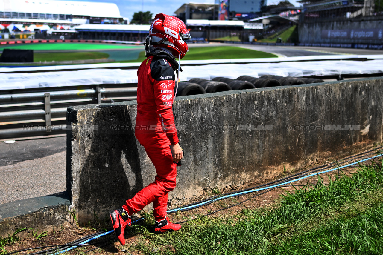 GP BRASILE, Charles Leclerc (MON) Ferrari retired on the Formation Lap.

05.11.2023. Formula 1 World Championship, Rd 21, Brazilian Grand Prix, Sao Paulo, Brazil, Gara Day.

- www.xpbimages.com, EMail: requests@xpbimages.com © Copyright: Price / XPB Images