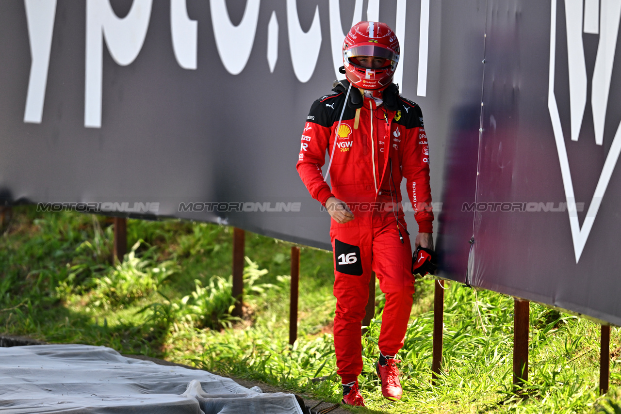 GP BRASILE, Charles Leclerc (MON) Ferrari retired on the Formation Lap.

05.11.2023. Formula 1 World Championship, Rd 21, Brazilian Grand Prix, Sao Paulo, Brazil, Gara Day.

- www.xpbimages.com, EMail: requests@xpbimages.com © Copyright: Price / XPB Images