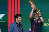 GP BRASILE, Mark Webber (AUS) with  Jeff Calam (GBR) Red Bull Racing Senior Projects Engineer.
05.11.2023. Formula 1 World Championship, Rd 21, Brazilian Grand Prix, Sao Paulo, Brazil, Gara Day.
- www.xpbimages.com, EMail: requests@xpbimages.com © Copyright: Batchelor / XPB Images