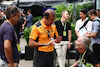 GP BRASILE, (L to R): Christian Fittipaldi (BRA) with Emanuele Pirro (ITA) McLaren Driver Development Programme Leader e Wilson Fittipaldi (BRA).
05.11.2023. Formula 1 World Championship, Rd 21, Brazilian Grand Prix, Sao Paulo, Brazil, Gara Day.
 - www.xpbimages.com, EMail: requests@xpbimages.com © Copyright: Coates / XPB Images