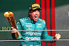 GP BRASILE, Fernando Alonso (ESP) Aston Martin F1 Team celebrates his third position on the podium.
05.11.2023. Formula 1 World Championship, Rd 21, Brazilian Grand Prix, Sao Paulo, Brazil, Gara Day.
 - www.xpbimages.com, EMail: requests@xpbimages.com © Copyright: Coates / XPB Images
