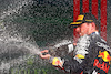 GP BRASILE, Gara winner Max Verstappen (NLD) Red Bull Racing celebrates on the podium.
05.11.2023. Formula 1 World Championship, Rd 21, Brazilian Grand Prix, Sao Paulo, Brazil, Gara Day.
 - www.xpbimages.com, EMail: requests@xpbimages.com © Copyright: Coates / XPB Images