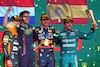 GP BRASILE, The podium (L to R): Lando Norris (GBR) McLaren, second; Jeff Calam (GBR) Red Bull Racing Senior Projects Engineer; Max Verstappen (NLD) Red Bull Racing, vincitore; Fernando Alonso (ESP) Aston Martin F1 Team, third.
05.11.2023. Formula 1 World Championship, Rd 21, Brazilian Grand Prix, Sao Paulo, Brazil, Gara Day.
 - www.xpbimages.com, EMail: requests@xpbimages.com © Copyright: Coates / XPB Images