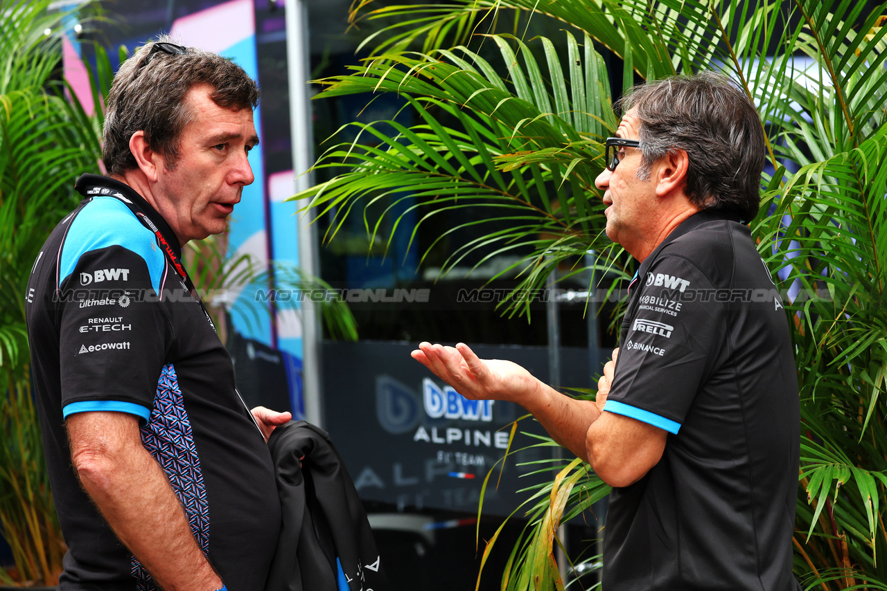 GP BRASILE, Toyota Gazoo Racing Bruno Famin (FRA) Alpine Motorsports Vice President with Davide Brivio (ITA) Alpine F1 Team Racing Director.l

02.11.2023. Formula 1 World Championship, Rd 21, Brazilian Grand Prix, Sao Paulo, Brazil, Preparation Day.

- www.xpbimages.com, EMail: requests@xpbimages.com © Copyright: Batchelor / XPB Images
