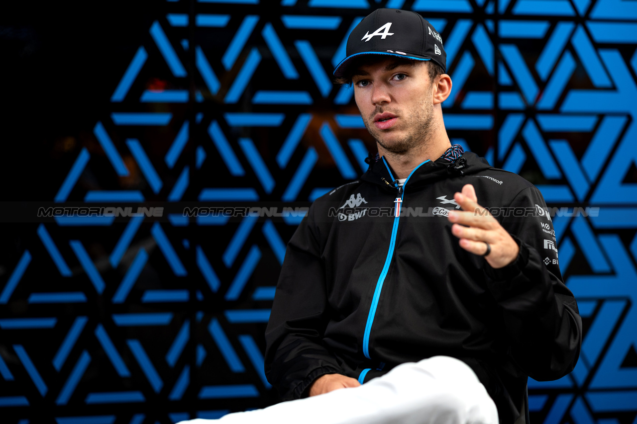 GP BRASILE, Pierre Gasly (FRA) Alpine F1 Team.

02.11.2023. Formula 1 World Championship, Rd 21, Brazilian Grand Prix, Sao Paulo, Brazil, Preparation Day.

- www.xpbimages.com, EMail: requests@xpbimages.com © Copyright: Staley / XPB Images
