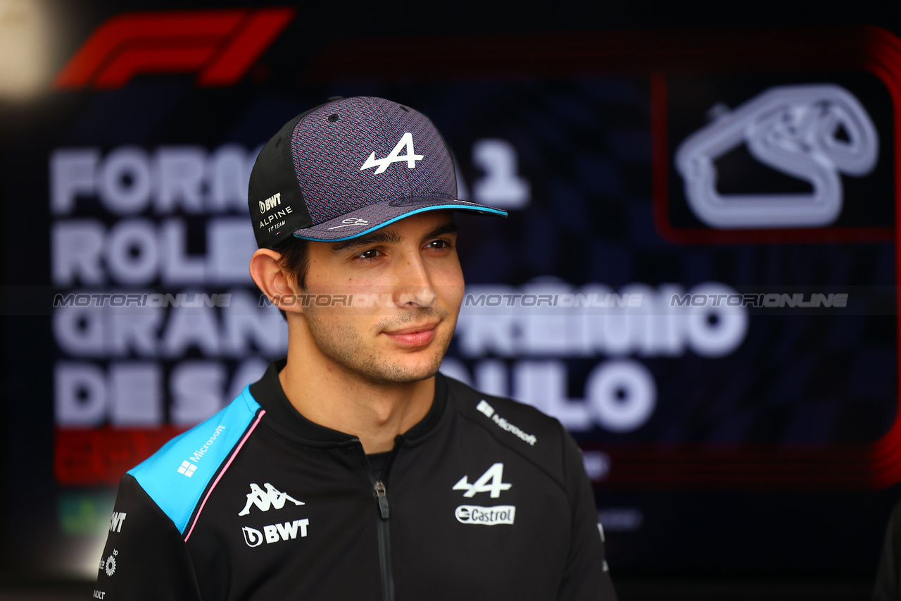 GP BRASILE, Esteban Ocon (FRA) Alpine F1 Team.

02.11.2023. Formula 1 World Championship, Rd 21, Brazilian Grand Prix, Sao Paulo, Brazil, Preparation Day.

- www.xpbimages.com, EMail: requests@xpbimages.com © Copyright: XPB Images