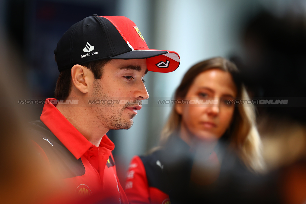 GP BRASILE, Charles Leclerc (MON) Ferrari.

02.11.2023. Formula 1 World Championship, Rd 21, Brazilian Grand Prix, Sao Paulo, Brazil, Preparation Day.

- www.xpbimages.com, EMail: requests@xpbimages.com © Copyright: XPB Images