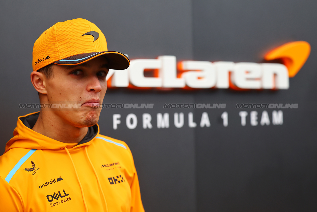 GP BRASILE, Lando Norris (GBR) McLaren.

02.11.2023. Formula 1 World Championship, Rd 21, Brazilian Grand Prix, Sao Paulo, Brazil, Preparation Day.

- www.xpbimages.com, EMail: requests@xpbimages.com © Copyright: XPB Images