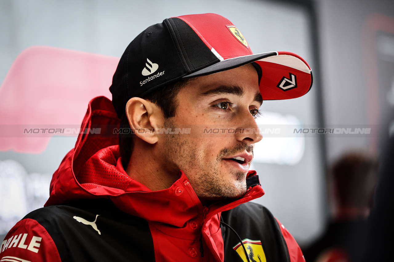 GP BRASILE, Charles Leclerc (FRA), Ferrari 
02.11.2023. Formula 1 World Championship, Rd 21, Brazilian Grand Prix, Sao Paulo, Brazil, Preparation Day.
- www.xpbimages.com, EMail: requests@xpbimages.com © Copyright: Charniaux / XPB Images
