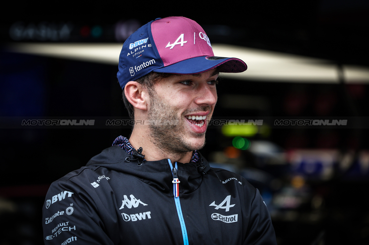 GP BRASILE, Pierre Gasly (FRA), Alpine F1 Team 
02.11.2023. Formula 1 World Championship, Rd 21, Brazilian Grand Prix, Sao Paulo, Brazil, Preparation Day.
- www.xpbimages.com, EMail: requests@xpbimages.com © Copyright: Charniaux / XPB Images