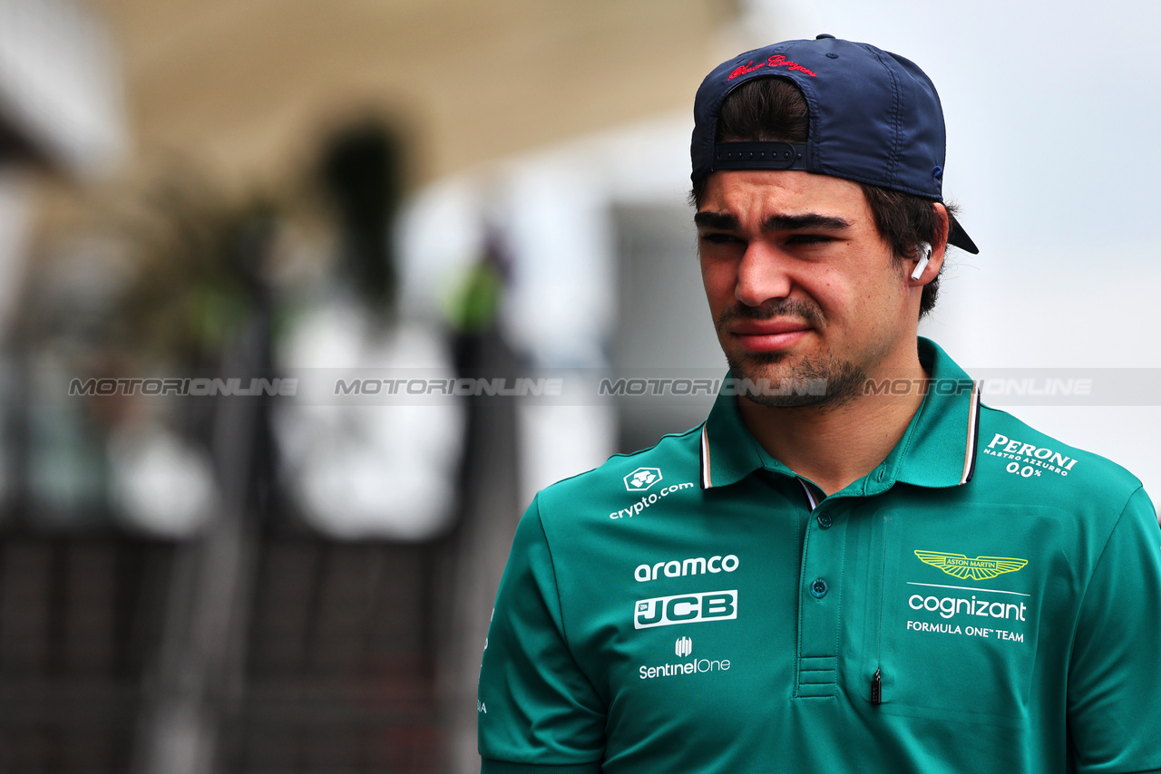 GP BRASILE, Lance Stroll (CDN) Aston Martin F1 Team.

02.11.2023. Formula 1 World Championship, Rd 21, Brazilian Grand Prix, Sao Paulo, Brazil, Preparation Day.

- www.xpbimages.com, EMail: requests@xpbimages.com © Copyright: Batchelor / XPB Images
