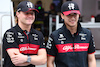 GP BRASILE, (L to R): Valtteri Bottas (FIN) Alfa Romeo F1 Team e Zhou Guanyu (CHN) Alfa Romeo F1 Team.
02.11.2023. Formula 1 World Championship, Rd 21, Brazilian Grand Prix, Sao Paulo, Brazil, Preparation Day.
 - www.xpbimages.com, EMail: requests@xpbimages.com © Copyright: Coates / XPB Images
