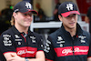 GP BRASILE, (L to R): Valtteri Bottas (FIN) Alfa Romeo F1 Team e Zhou Guanyu (CHN) Alfa Romeo F1 Team.
02.11.2023. Formula 1 World Championship, Rd 21, Brazilian Grand Prix, Sao Paulo, Brazil, Preparation Day.
 - www.xpbimages.com, EMail: requests@xpbimages.com © Copyright: Coates / XPB Images