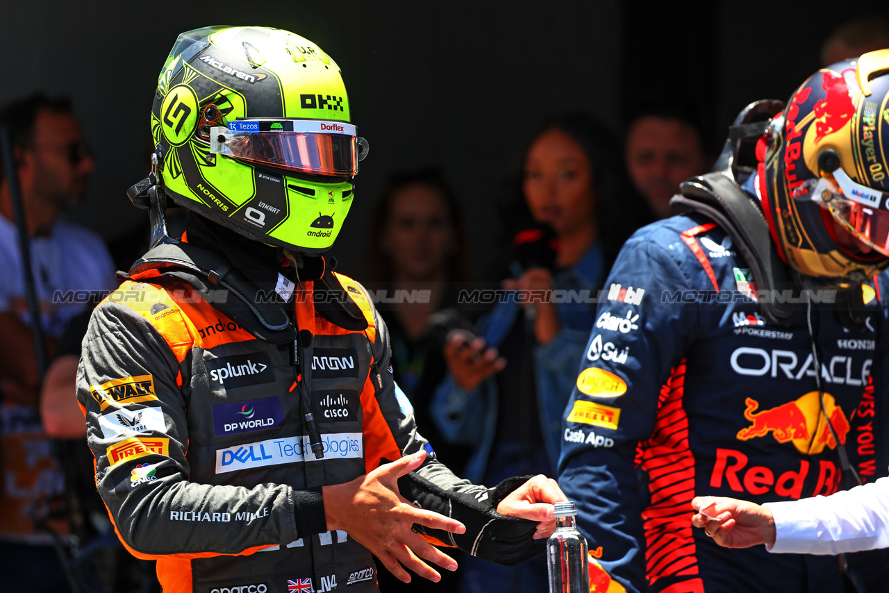 GP BRASILE, Lando Norris (GBR) McLaren - first in Sprint Shootout.

04.11.2023. Formula 1 World Championship, Rd 21, Brazilian Grand Prix, Sao Paulo, Brazil, Sprint Day.

- www.xpbimages.com, EMail: requests@xpbimages.com © Copyright: Batchelor / XPB Images