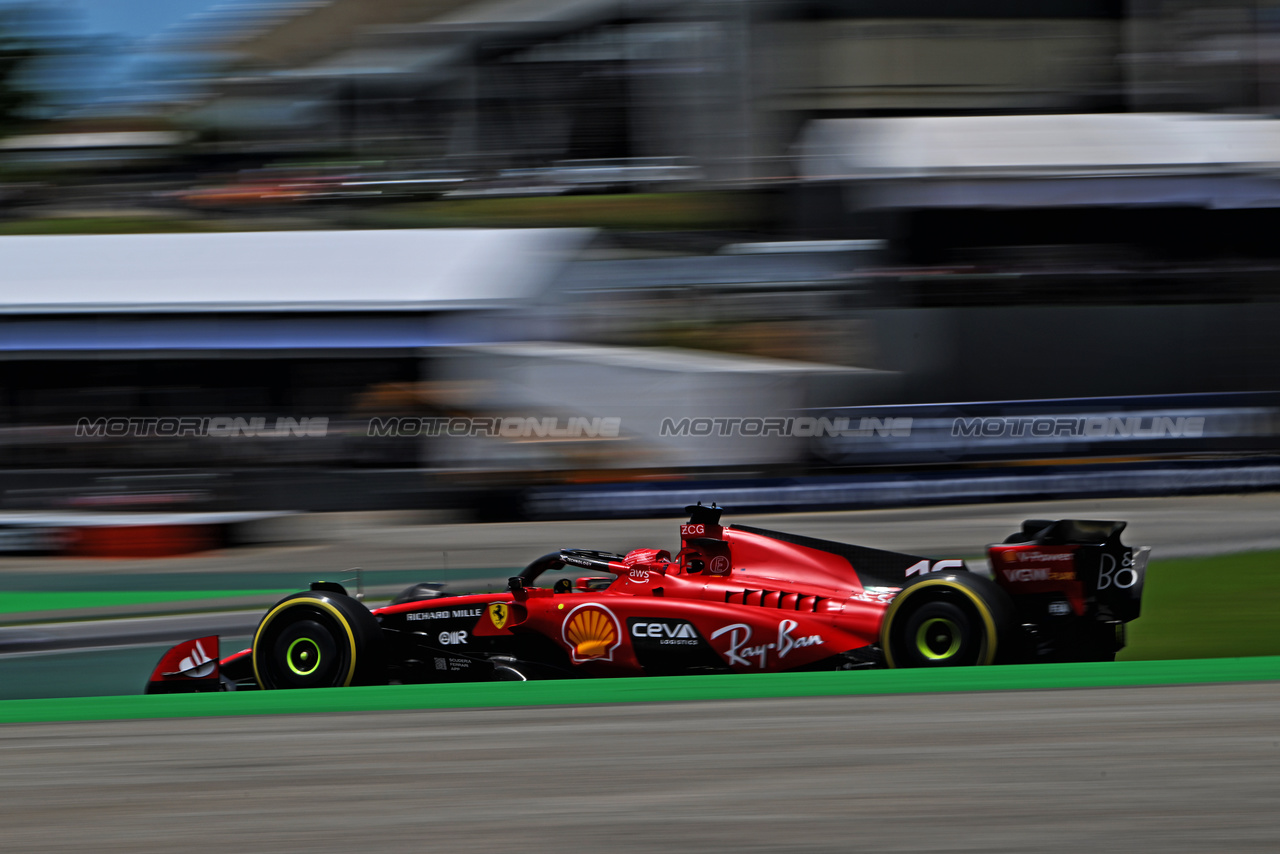 GP BRASILE, Charles Leclerc (MON) Ferrari SF-23.

04.11.2023. Formula 1 World Championship, Rd 21, Brazilian Grand Prix, Sao Paulo, Brazil, Sprint Day.

- www.xpbimages.com, EMail: requests@xpbimages.com © Copyright: Price / XPB Images