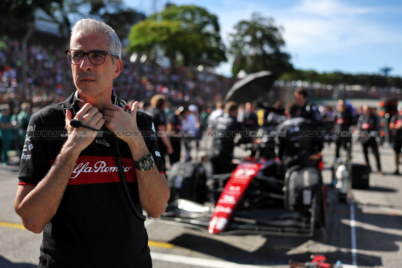 GP BRASILE, Alessandro Alunni Bravi (ITA) Alfa Romeo F1 Team Managing Director e Team Representative on the grid.

04.11.2023. Formula 1 World Championship, Rd 21, Brazilian Grand Prix, Sao Paulo, Brazil, Sprint Day.

- www.xpbimages.com, EMail: requests@xpbimages.com © Copyright: Staley / XPB Images