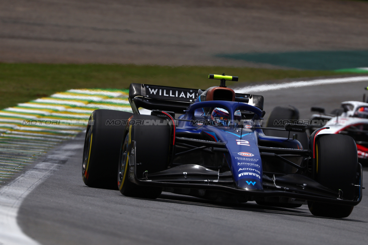 GP BRASILE, Logan Sargeant (USA) Williams Racing FW45.

04.11.2023. Formula 1 World Championship, Rd 21, Brazilian Grand Prix, Sao Paulo, Brazil, Sprint Day.

 - www.xpbimages.com, EMail: requests@xpbimages.com © Copyright: Coates / XPB Images