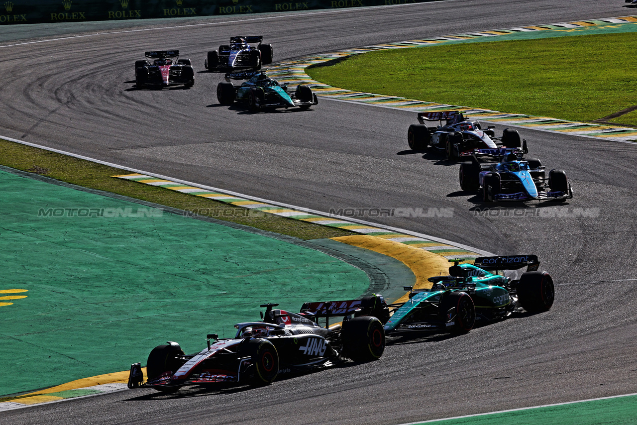 GP BRASILE, Kevin Magnussen (DEN) Haas VF-23.

04.11.2023. Formula 1 World Championship, Rd 21, Brazilian Grand Prix, Sao Paulo, Brazil, Sprint Day.

- www.xpbimages.com, EMail: requests@xpbimages.com © Copyright: Charniaux / XPB Images