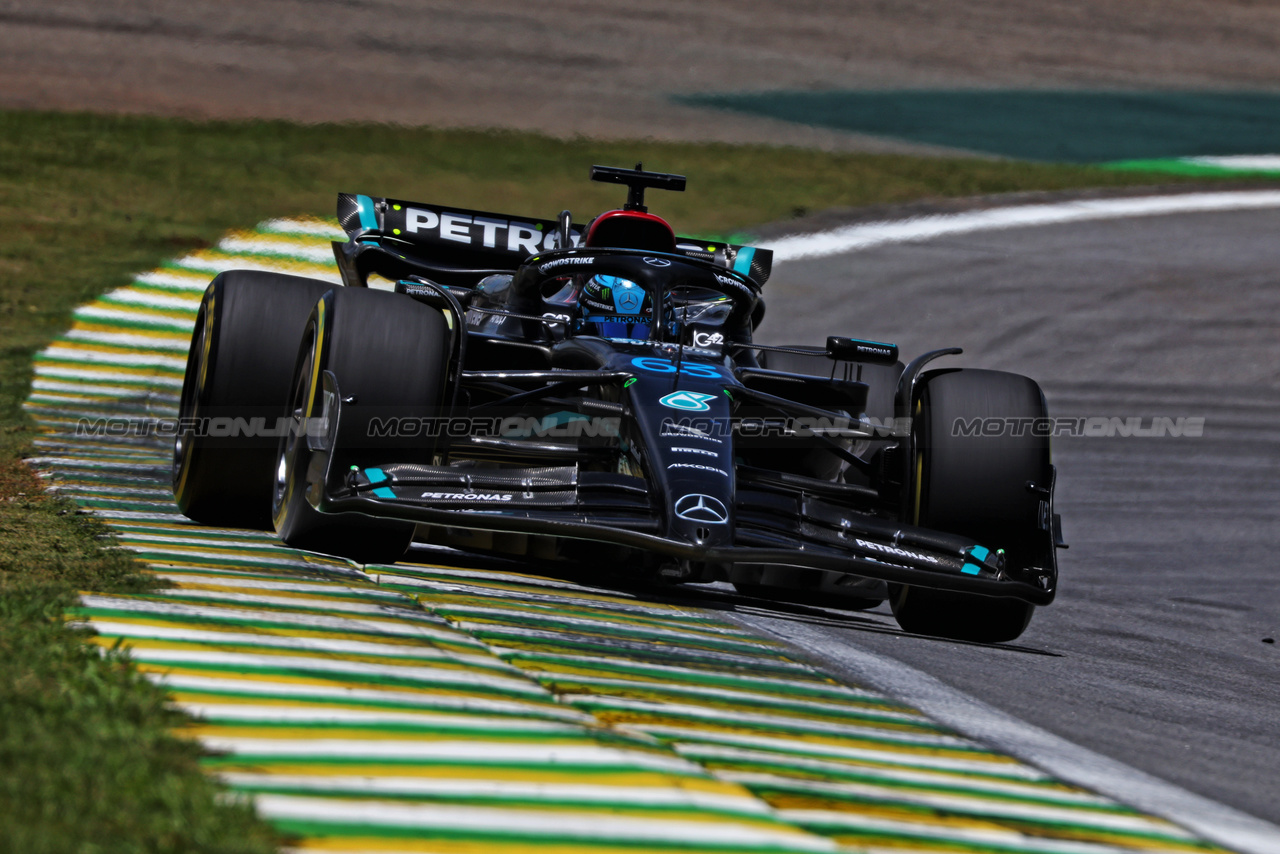 GP BRASILE, George Russell (GBR) Mercedes AMG F1 W14.

04.11.2023. Formula 1 World Championship, Rd 21, Brazilian Grand Prix, Sao Paulo, Brazil, Sprint Day.

 - www.xpbimages.com, EMail: requests@xpbimages.com © Copyright: Coates / XPB Images