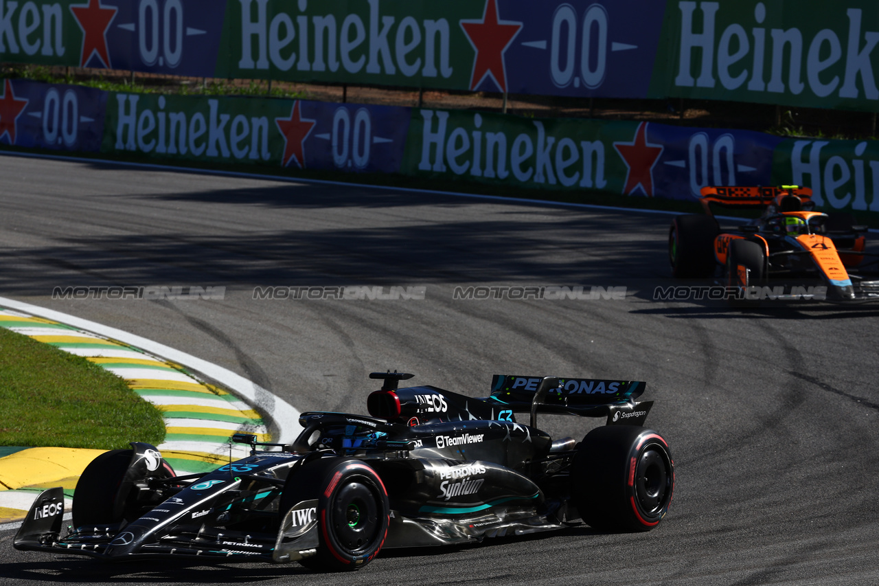 GP BRASILE, George Russell (GBR) Mercedes AMG F1 W14.

04.11.2023. Formula 1 World Championship, Rd 21, Brazilian Grand Prix, Sao Paulo, Brazil, Sprint Day.

- www.xpbimages.com, EMail: requests@xpbimages.com © Copyright: Batchelor / XPB Images