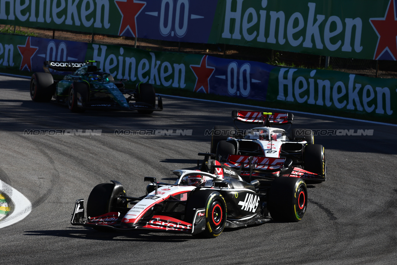 GP BRASILE, Kevin Magnussen (DEN) Haas VF-23.

04.11.2023. Formula 1 World Championship, Rd 21, Brazilian Grand Prix, Sao Paulo, Brazil, Sprint Day.

- www.xpbimages.com, EMail: requests@xpbimages.com © Copyright: Batchelor / XPB Images