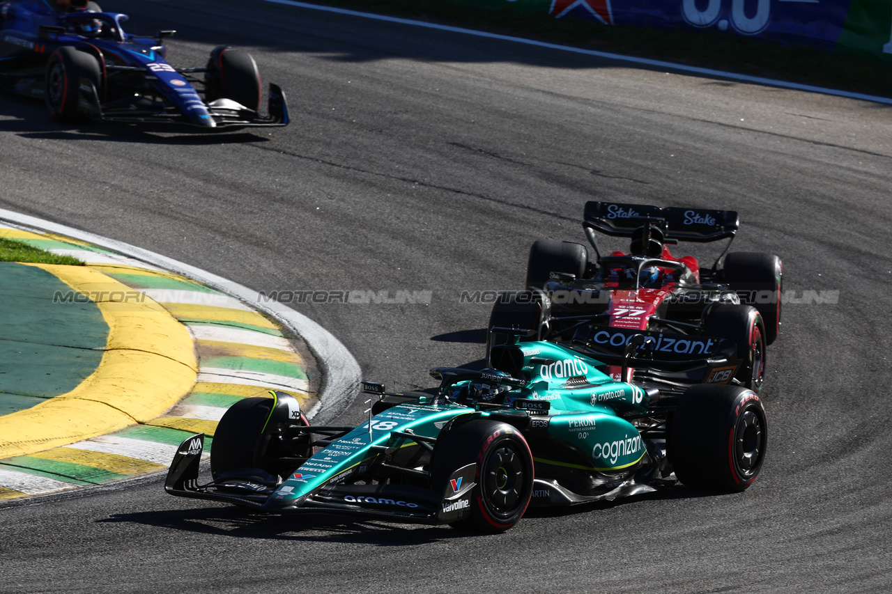 GP BRASILE, Lance Stroll (CDN) Aston Martin F1 Team AMR23.

04.11.2023. Formula 1 World Championship, Rd 21, Brazilian Grand Prix, Sao Paulo, Brazil, Sprint Day.

- www.xpbimages.com, EMail: requests@xpbimages.com © Copyright: Batchelor / XPB Images