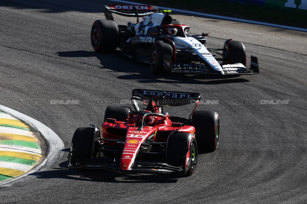 GP BRASILE, Charles Leclerc (MON) Ferrari SF-23.

04.11.2023. Formula 1 World Championship, Rd 21, Brazilian Grand Prix, Sao Paulo, Brazil, Sprint Day.

- www.xpbimages.com, EMail: requests@xpbimages.com © Copyright: Batchelor / XPB Images