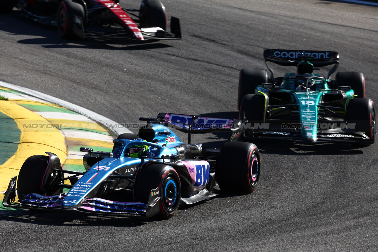 GP BRASILE, Esteban Ocon (FRA) Alpine F1 Team A523.

04.11.2023. Formula 1 World Championship, Rd 21, Brazilian Grand Prix, Sao Paulo, Brazil, Sprint Day.

- www.xpbimages.com, EMail: requests@xpbimages.com © Copyright: Batchelor / XPB Images