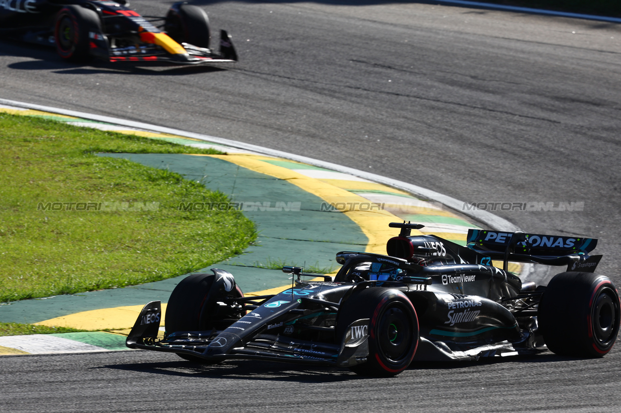GP BRASILE, George Russell (GBR) Mercedes AMG F1 W14.

04.11.2023. Formula 1 World Championship, Rd 21, Brazilian Grand Prix, Sao Paulo, Brazil, Sprint Day.

- www.xpbimages.com, EMail: requests@xpbimages.com © Copyright: Batchelor / XPB Images