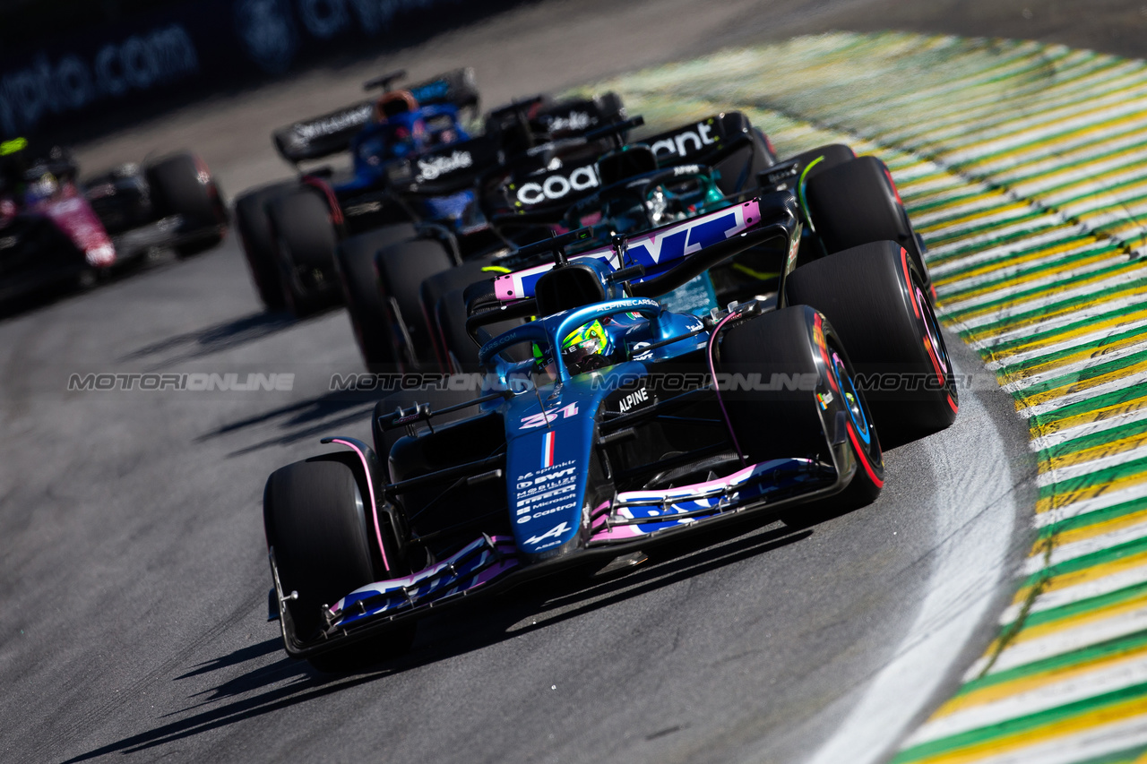 GP BRASILE, Esteban Ocon (FRA) Alpine F1 Team A523.

04.11.2023. Formula 1 World Championship, Rd 21, Brazilian Grand Prix, Sao Paulo, Brazil, Sprint Day.

- www.xpbimages.com, EMail: requests@xpbimages.com © Copyright: XPB Images