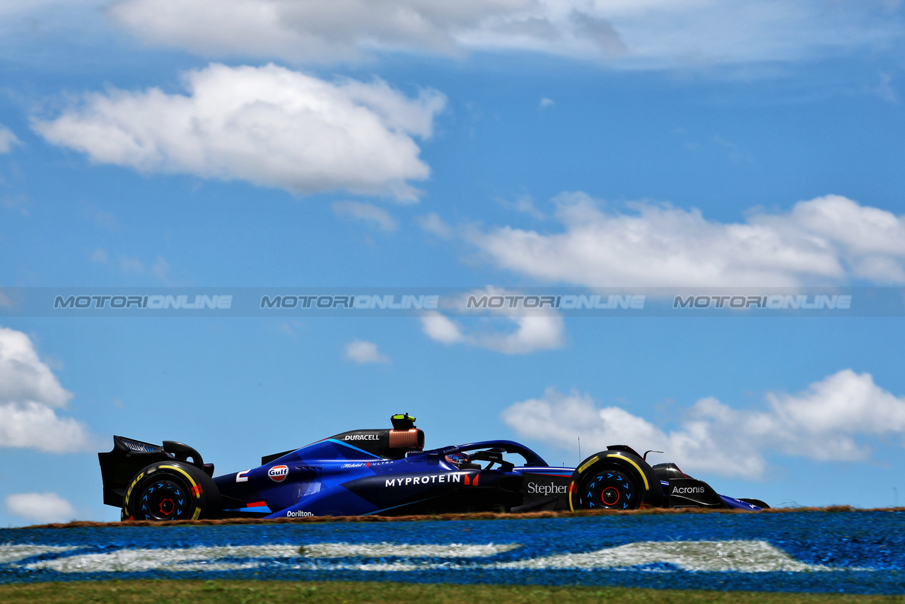 GP BRASILE, Logan Sargeant (USA) Williams Racing FW45.

04.11.2023. Formula 1 World Championship, Rd 21, Brazilian Grand Prix, Sao Paulo, Brazil, Sprint Day.

 - www.xpbimages.com, EMail: requests@xpbimages.com © Copyright: Coates / XPB Images