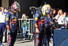 GP BRASILE, (L to R): Max Verstappen (NLD) Red Bull Racing e team mate Sergio Perez (MEX) Red Bull Racing in Sprint parc ferme.
04.11.2023. Formula 1 World Championship, Rd 21, Brazilian Grand Prix, Sao Paulo, Brazil, Sprint Day.
- www.xpbimages.com, EMail: requests@xpbimages.com © Copyright: Batchelor / XPB Images
