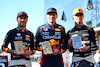 GP BRASILE, Top three in Sprint parc ferme (L to R): Sergio Perez (MEX) Red Bull Racing, third; Max Verstappen (NLD) Red Bull Racing, winner; Lando Norris (GBR) McLaren, second.
04.11.2023. Formula 1 World Championship, Rd 21, Brazilian Grand Prix, Sao Paulo, Brazil, Sprint Day.
- www.xpbimages.com, EMail: requests@xpbimages.com © Copyright: Batchelor / XPB Images