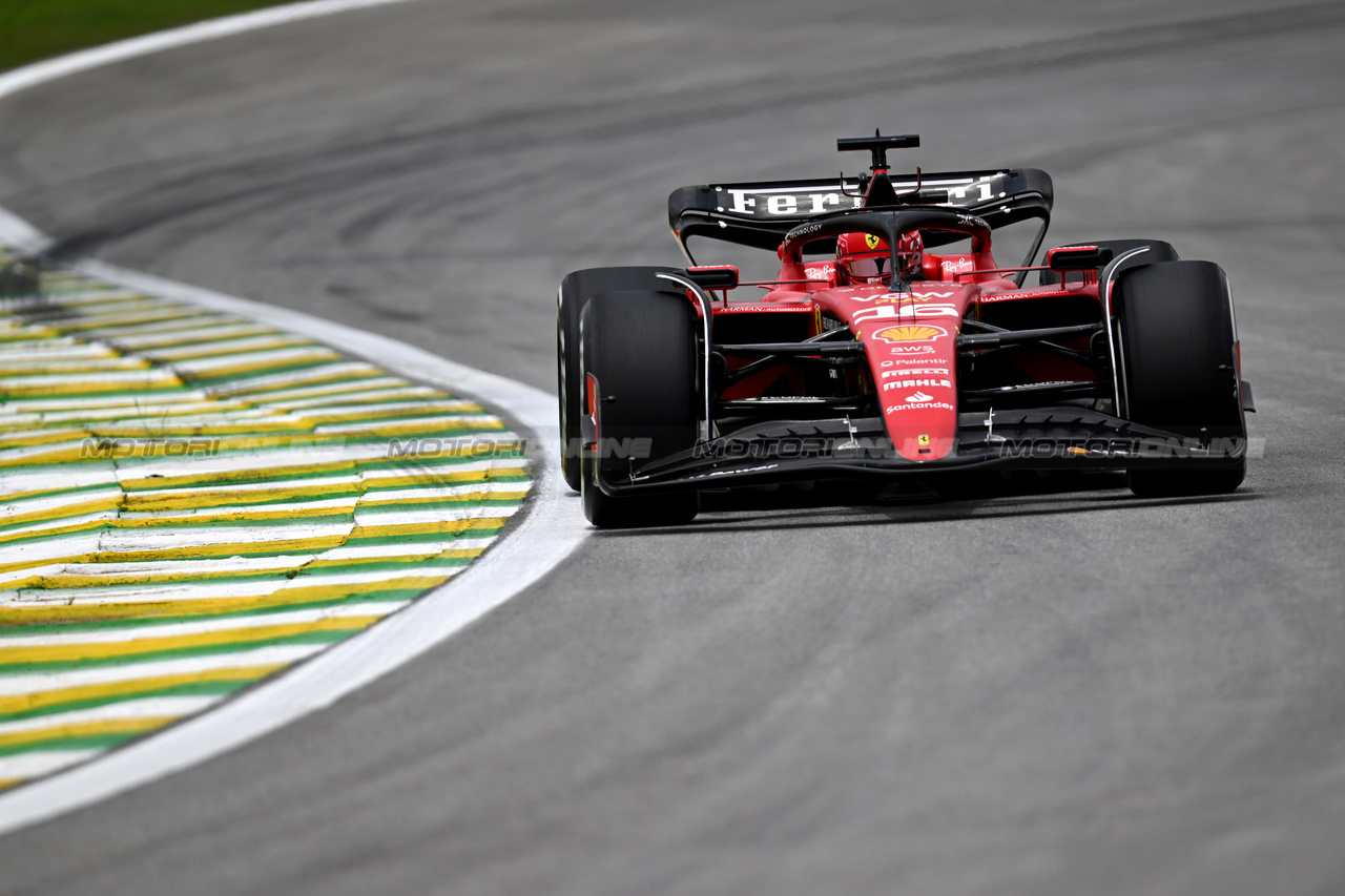 GP BRASILE, Charles Leclerc (MON) Ferrari SF-23.

03.11.2023. Formula 1 World Championship, Rd 21, Brazilian Grand Prix, Sao Paulo, Brazil, Qualifiche Day.

- www.xpbimages.com, EMail: requests@xpbimages.com © Copyright: Price / XPB Images