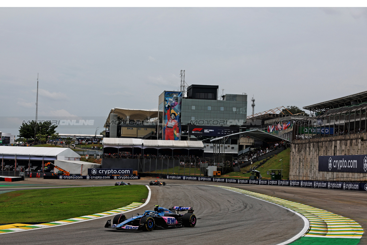 GP BRASILE, Pierre Gasly (FRA) Alpine F1 Team A523.

03.11.2023. Formula 1 World Championship, Rd 21, Brazilian Grand Prix, Sao Paulo, Brazil, Qualifiche Day.

- www.xpbimages.com, EMail: requests@xpbimages.com © Copyright: Charniaux / XPB Images