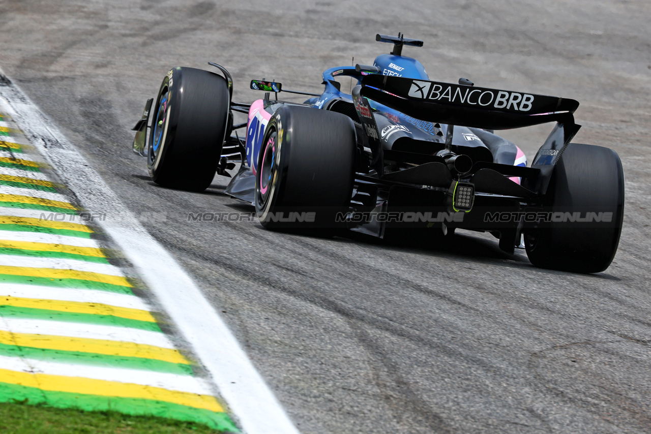 GP BRASILE, Esteban Ocon (FRA) Alpine F1 Team A523.

03.11.2023. Formula 1 World Championship, Rd 21, Brazilian Grand Prix, Sao Paulo, Brazil, Qualifiche Day.

- www.xpbimages.com, EMail: requests@xpbimages.com © Copyright: Charniaux / XPB Images