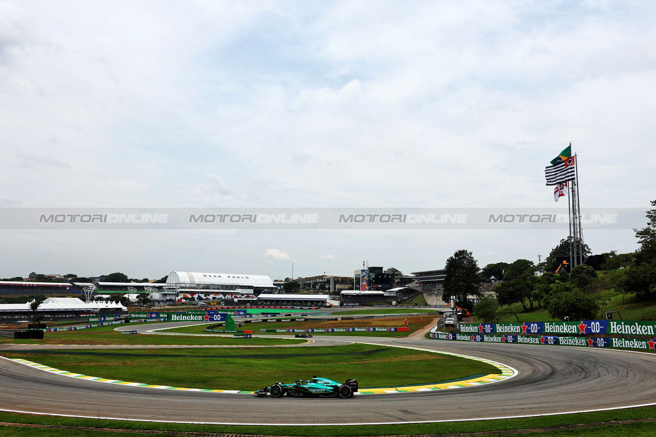 GP BRASILE, Lance Stroll (CDN) Aston Martin F1 Team AMR23.

03.11.2023. Formula 1 World Championship, Rd 21, Brazilian Grand Prix, Sao Paulo, Brazil, Qualifiche Day.

- www.xpbimages.com, EMail: requests@xpbimages.com © Copyright: Charniaux / XPB Images
