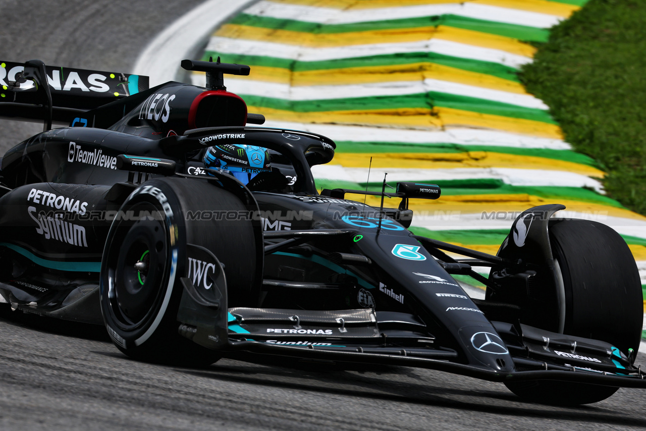 GP BRASILE, George Russell (GBR) Mercedes AMG F1 W14.

03.11.2023. Formula 1 World Championship, Rd 21, Brazilian Grand Prix, Sao Paulo, Brazil, Qualifiche Day.

 - www.xpbimages.com, EMail: requests@xpbimages.com © Copyright: Coates / XPB Images