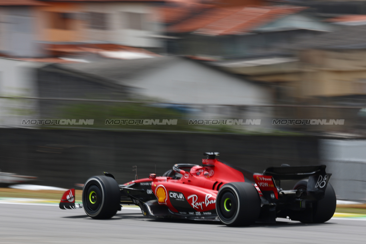 GP BRASILE, Charles Leclerc (MON) Ferrari SF-23.

03.11.2023. Formula 1 World Championship, Rd 21, Brazilian Grand Prix, Sao Paulo, Brazil, Qualifiche Day.

 - www.xpbimages.com, EMail: requests@xpbimages.com © Copyright: Coates / XPB Images