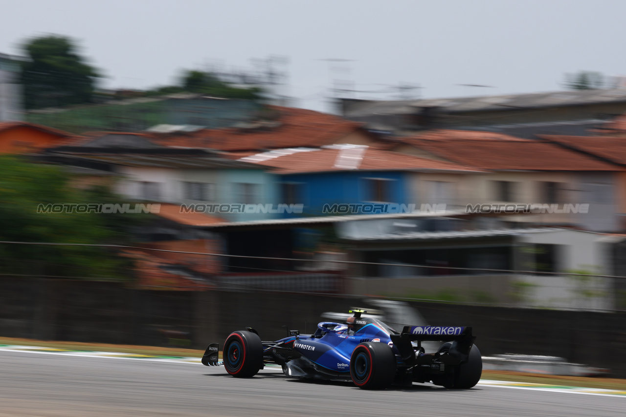 GP BRASILE, Logan Sargeant (USA) Williams Racing FW45.

03.11.2023. Formula 1 World Championship, Rd 21, Brazilian Grand Prix, Sao Paulo, Brazil, Qualifiche Day.

 - www.xpbimages.com, EMail: requests@xpbimages.com © Copyright: Coates / XPB Images